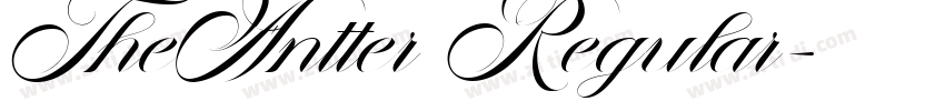 TheAntter Regular字体转换